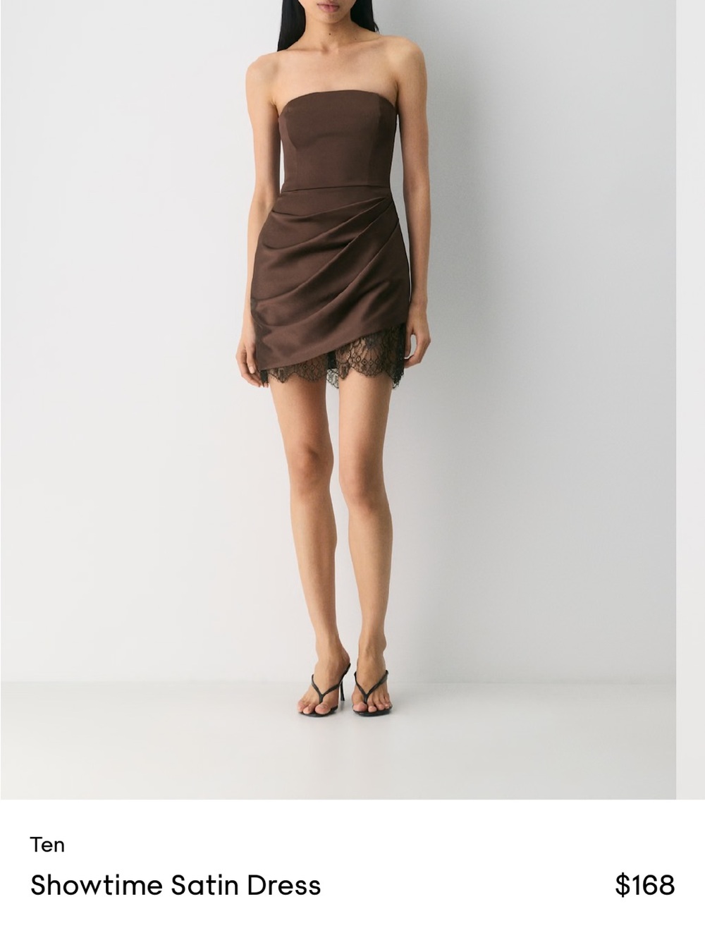 Aritzia showtime satin dress